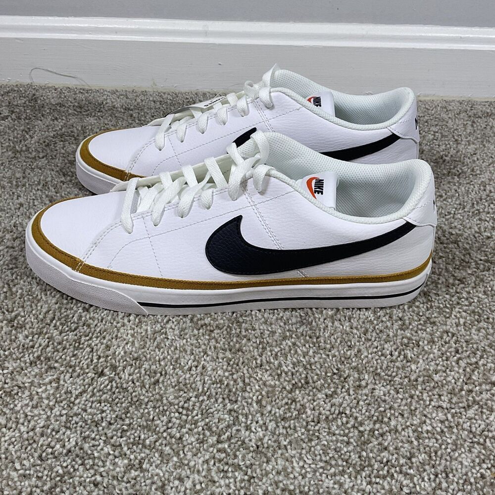 Nike Court Legacy Shoes Mens Size 11.5 White Leather Next Nature Sneakers NEW